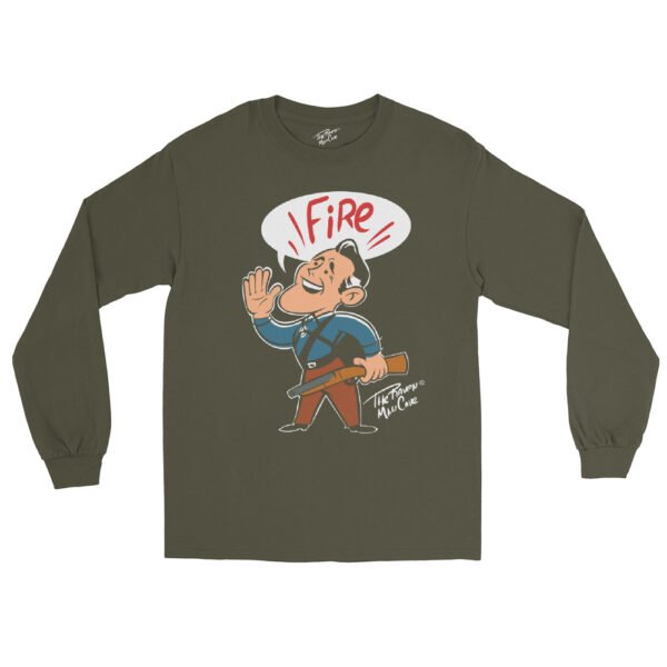 Camiseta manga larga hombre modelo Old School Fire (Dark) - Imagen 5