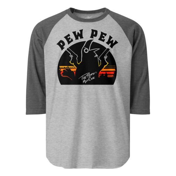 Camiseta con manga raglán tres cuartos modelo Pew Pew - Imagen 3