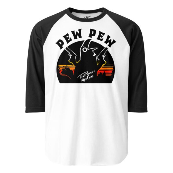 Camiseta con manga raglán tres cuartos modelo Pew Pew - Imagen 4