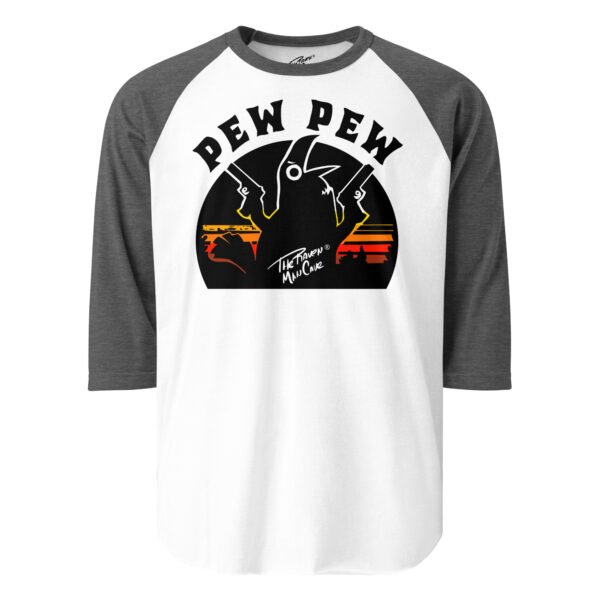Camiseta con manga raglán tres cuartos modelo Pew Pew - Imagen 8