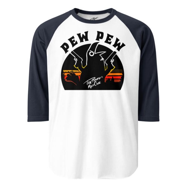 Camiseta con manga raglán tres cuartos modelo Pew Pew - Imagen 5
