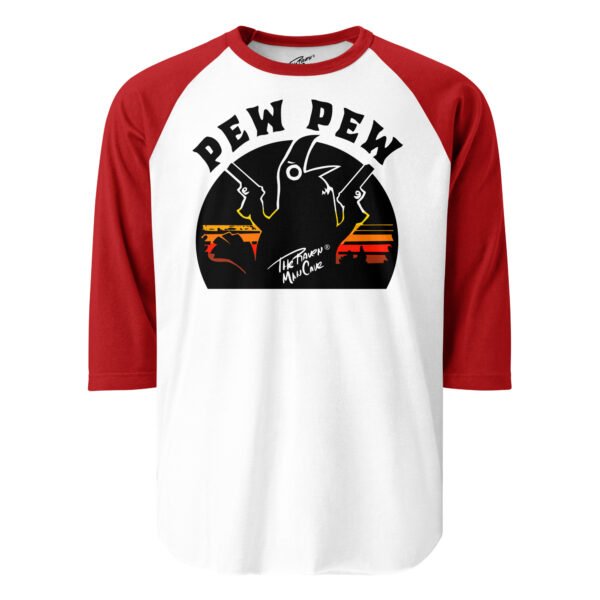 Camiseta con manga raglán tres cuartos modelo Pew Pew - Imagen 7